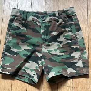 Janie and Jack Green Camouflage Shorts